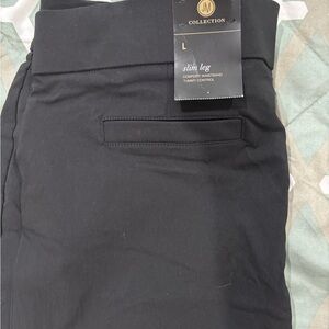 JM Collection Black Tummy Control Pants